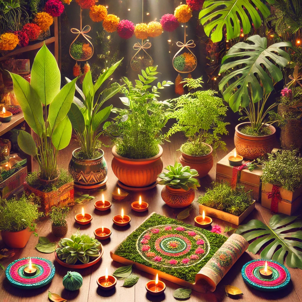 Celebrate an Eco-Friendly Diwali: Embrace Greenery and Sacred Plants