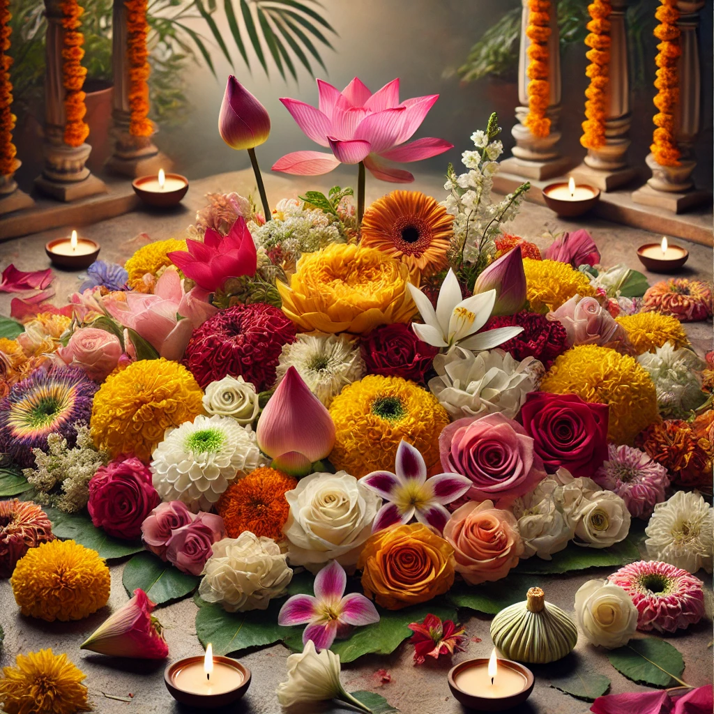 Commonly used flowers during Diwali